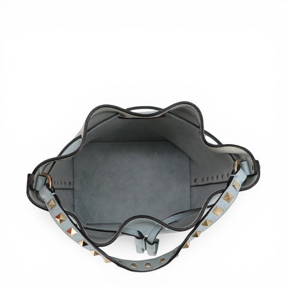 Valentino Rockstud Beuteltasche hellblau