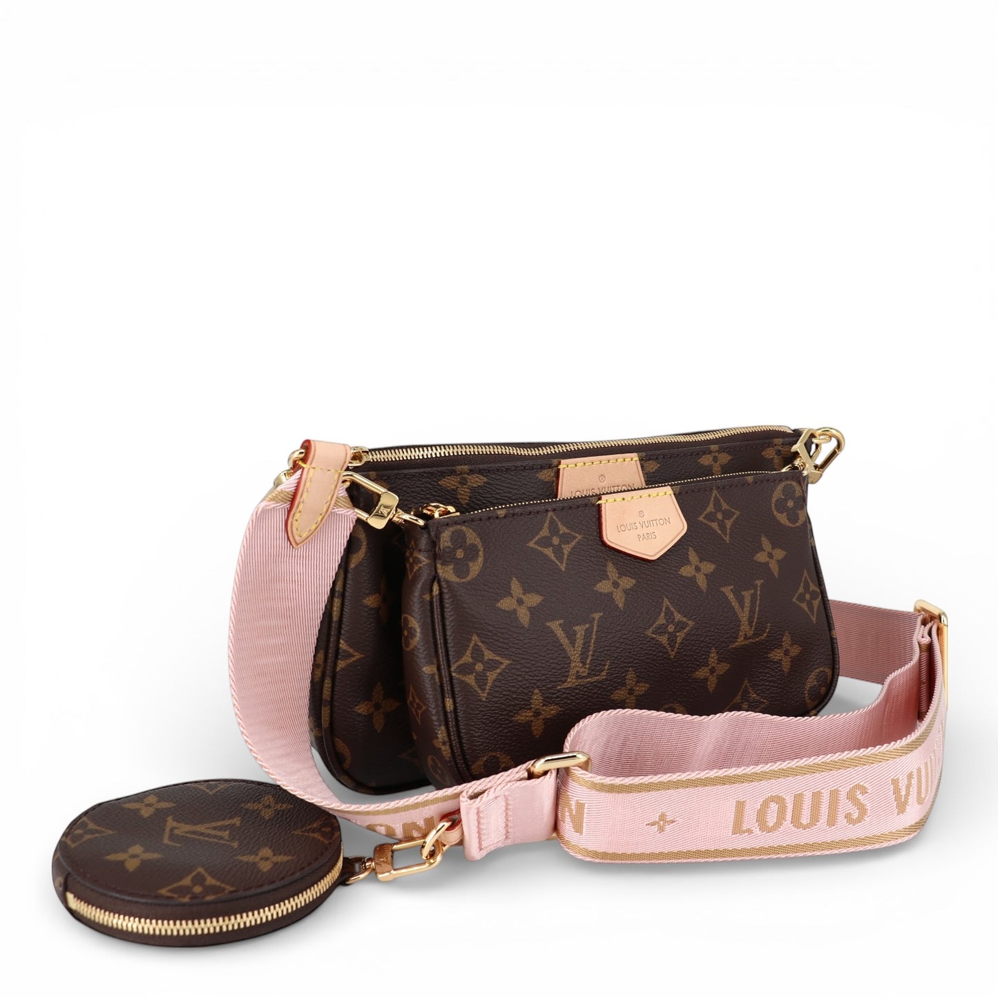 Louis Vuitton Multi-Pochette Accessoires Monogram rosa