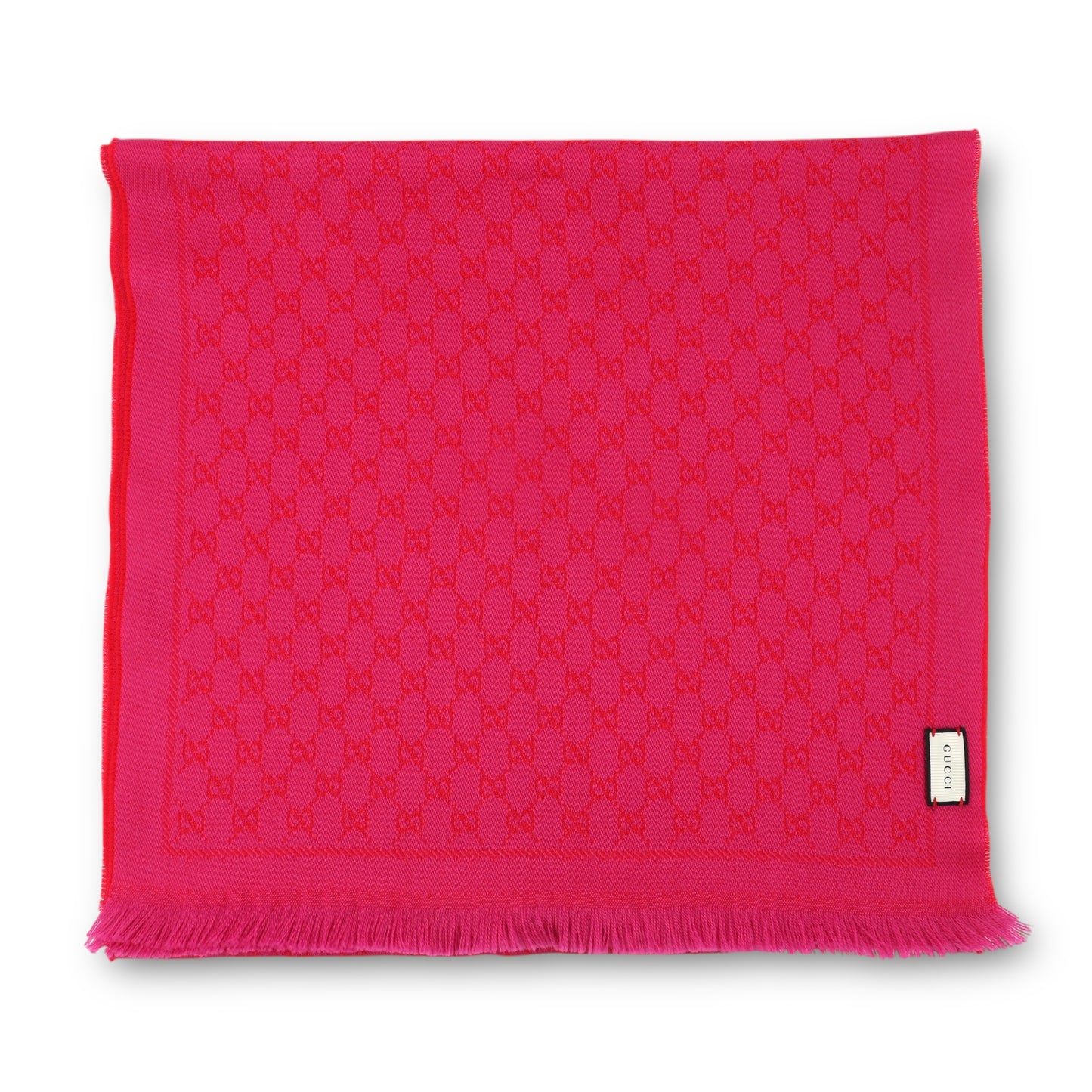 Gucci Schal reversible rot/pink