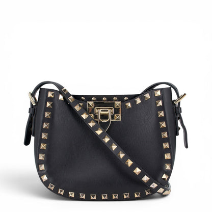 Valentino Rockstud Umhängetasche schwarz
