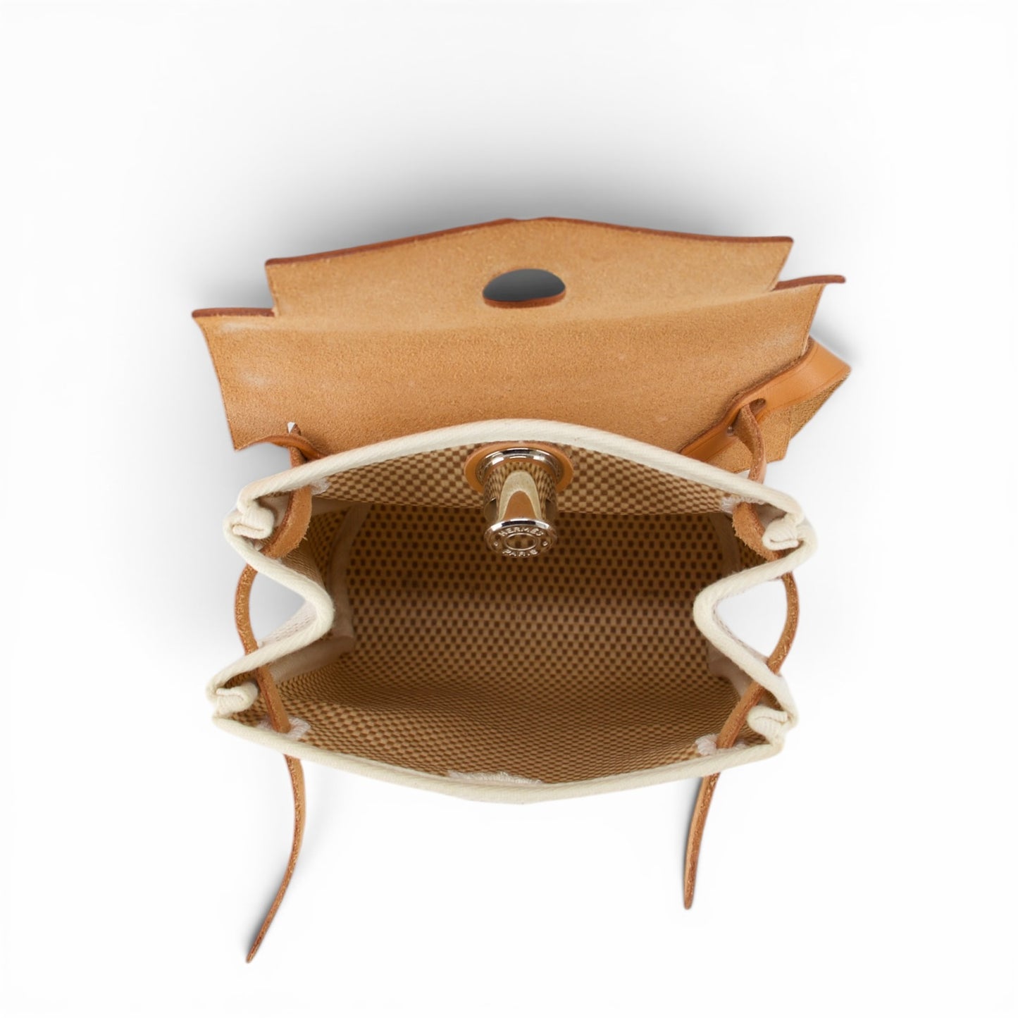 Hermès Herbag TPM crème/naturel
