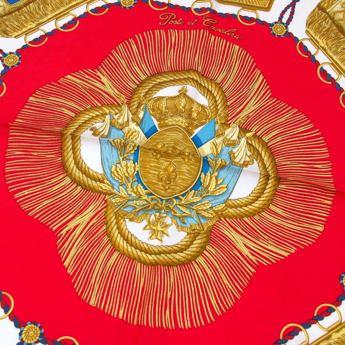 Hermès Carré "Poste et Cavalerie" rot