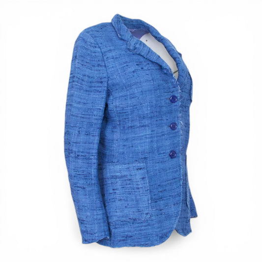Prada Blazer Seide blau IT 44 DE 38
