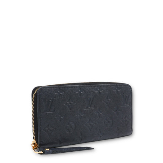 Louis Vuitton Zippy empreinte schwarz
