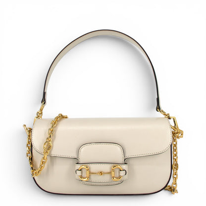 Gucci Small Horsebit 1955 crème