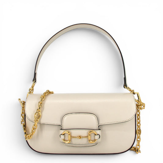 Gucci Small Horsebit 1955 crème