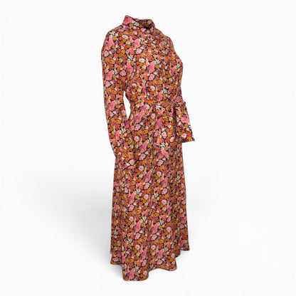 Weekend Max Mara Kleid Seide geblümt Gr. 36