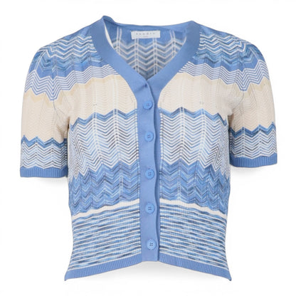 Sandro 2-Teiler blau-beige Gr. 34/36