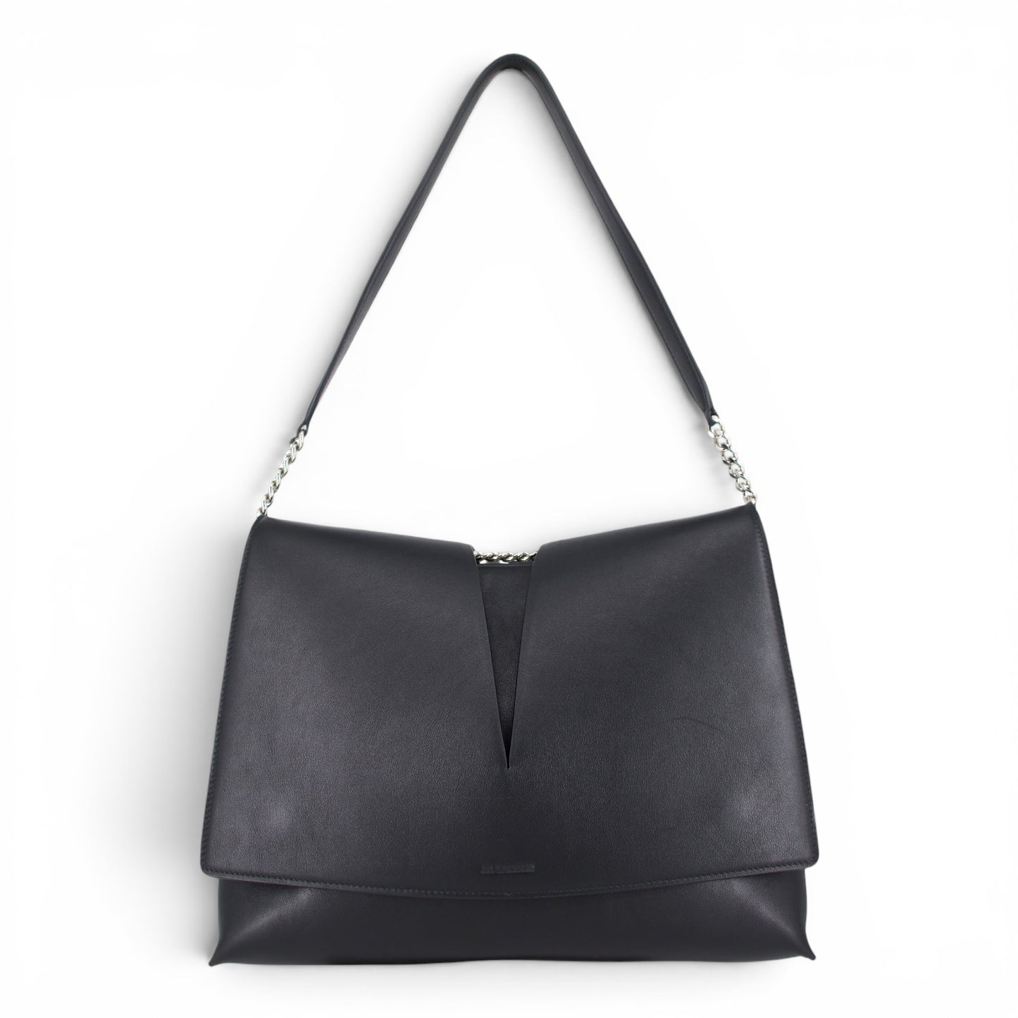 Jil Sander Medium View Schultertasche schwarz