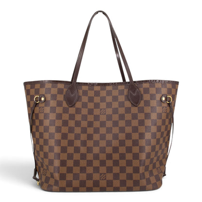 Louis Vuitton Neverfull MM + Pochette Damier ebène