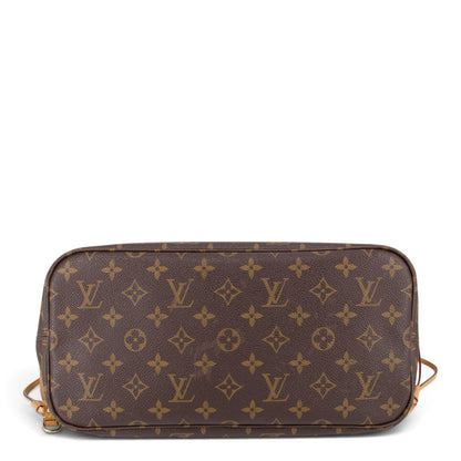 Louis Vuitton Neverfull MM + Pochette Monogram Cerise