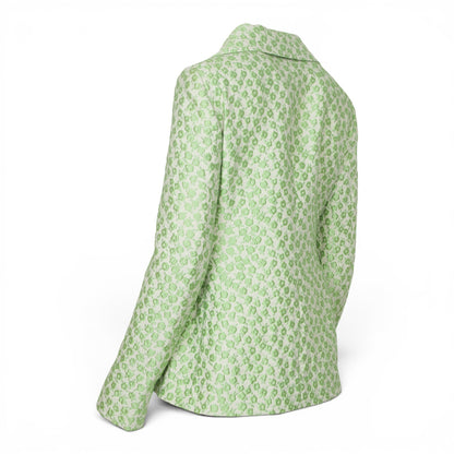 Moschino Blazer crème/grün geblümt Gr. 38