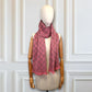 Gucci Schal reversible grau/rosa