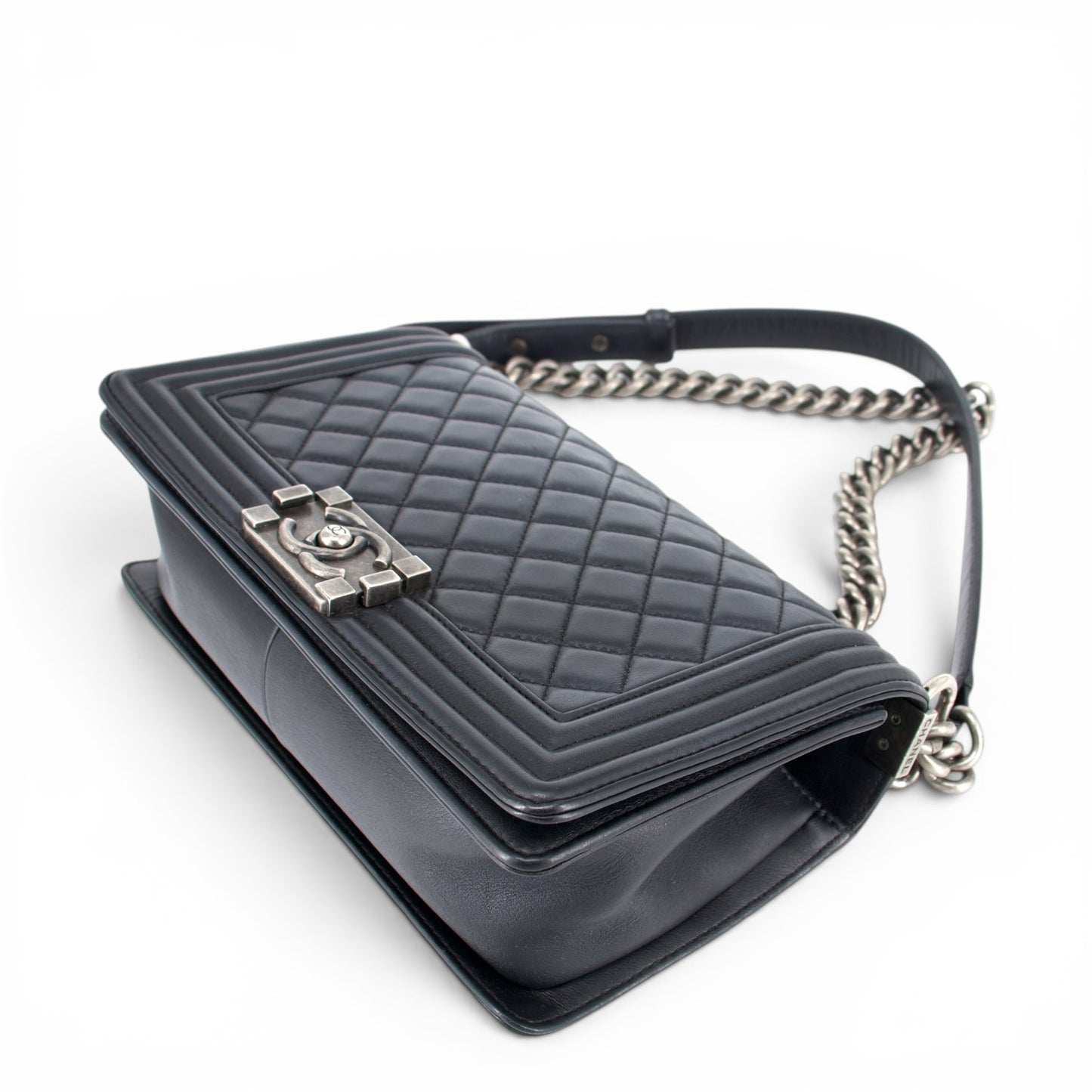 Chanel Medium Boy schwarz RHW