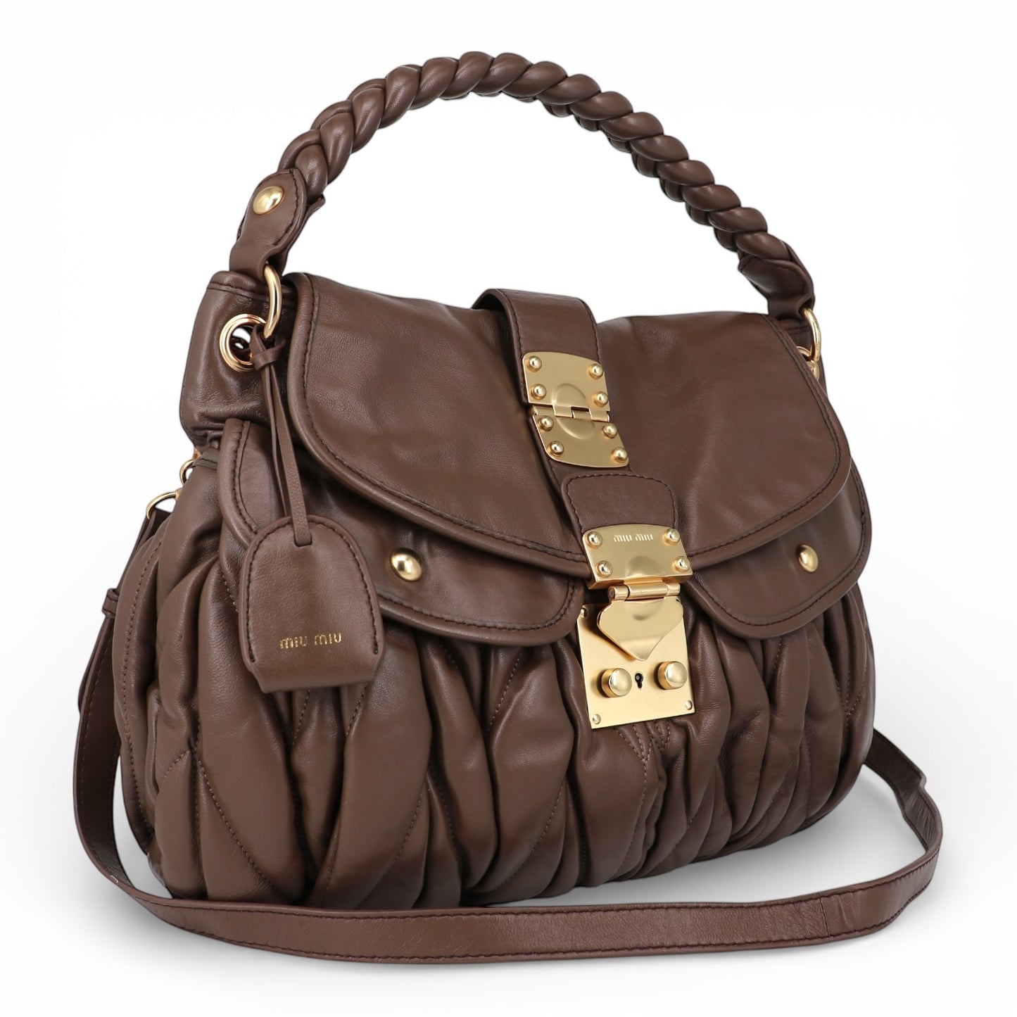 Miu Miu Two-way matelassé braun