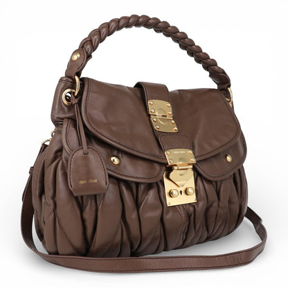 Miu Miu Two-way matelassé braun