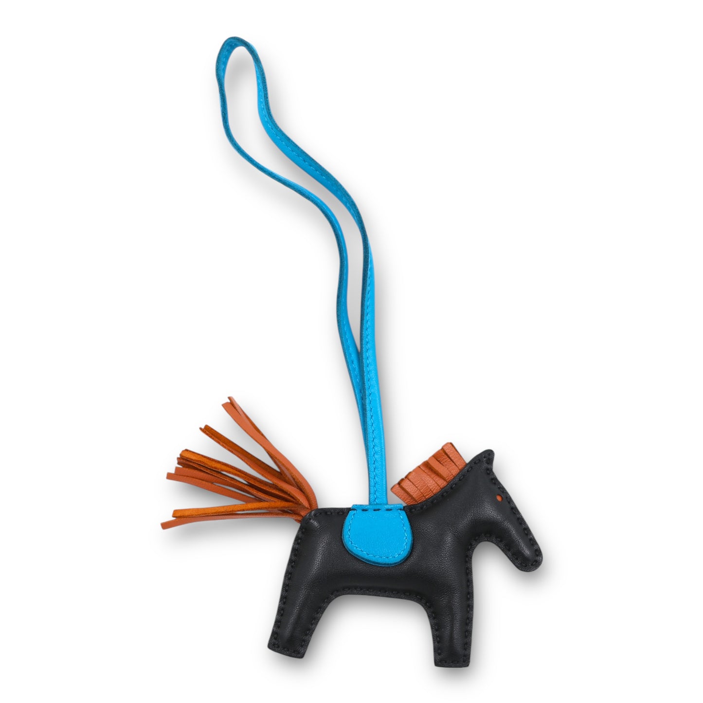 Hermès Rodéo PM schwarz/blau/braun