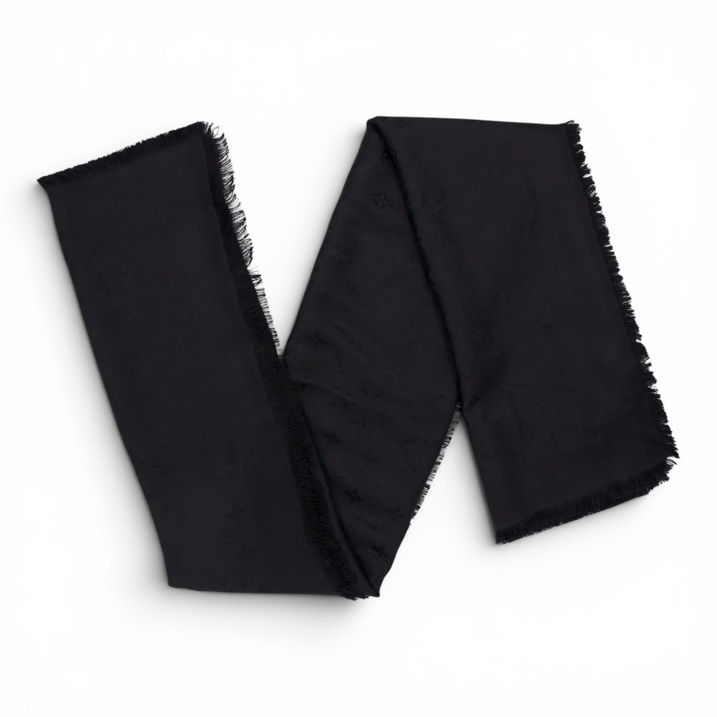 Louis Vuitton Monogram Schal schwarz