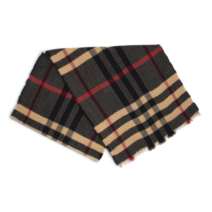 Burberry Schal Check Wolle braun