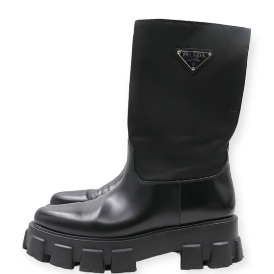 Prada Stiefel Re-Nylon schwarz