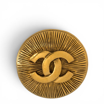 Chanel Brosche gold rund
