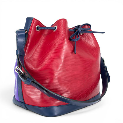 Louis Vuitton Petit Noé epi tricolor Fuchsia/Indigo/Figue