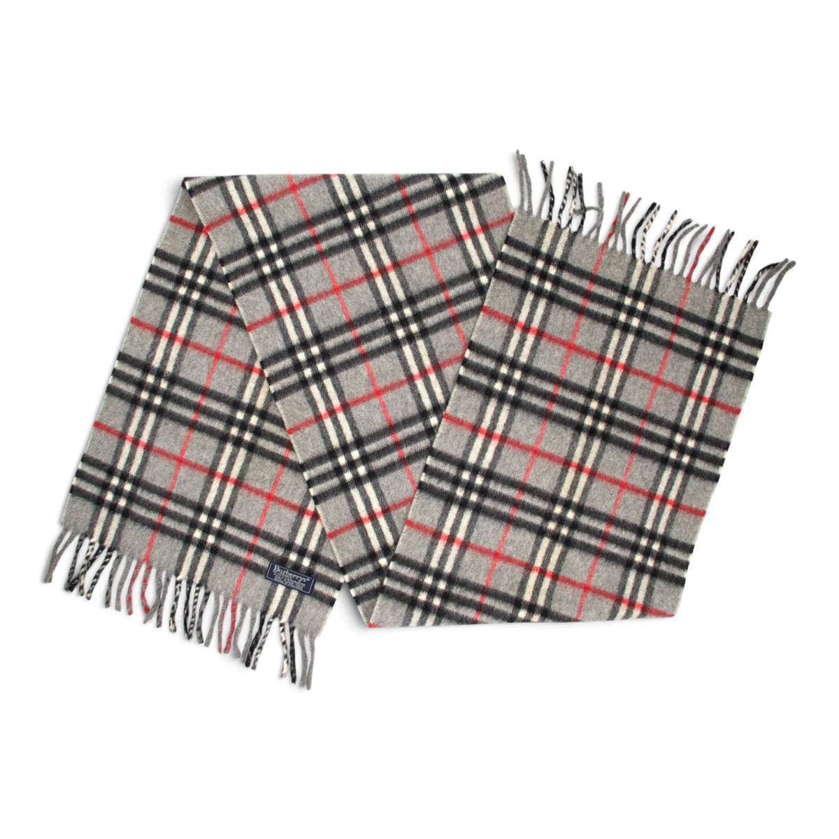 Burberry Schal Kaschmir grau kariert