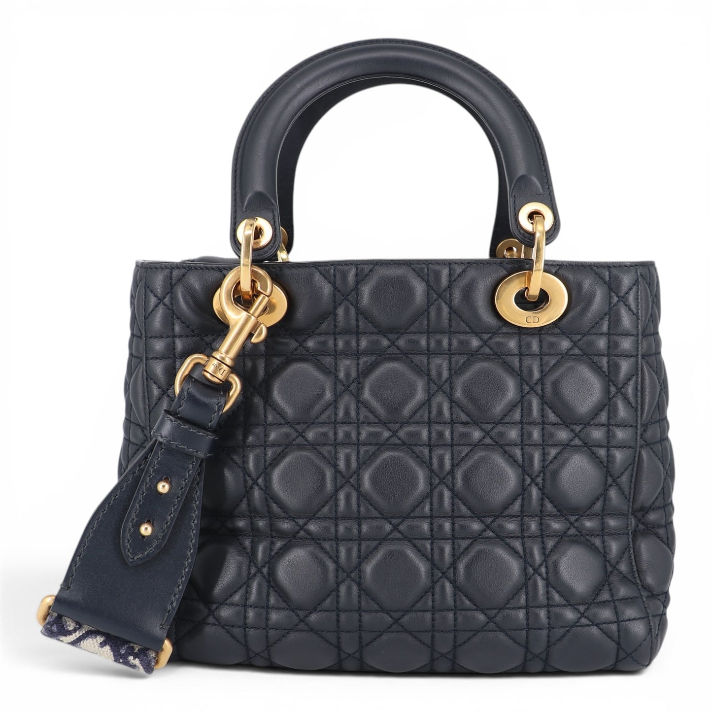Dior Lady Dior Medium Nachtblau GHW