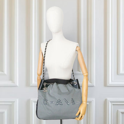 Chanel Two-way Tasche gestreift