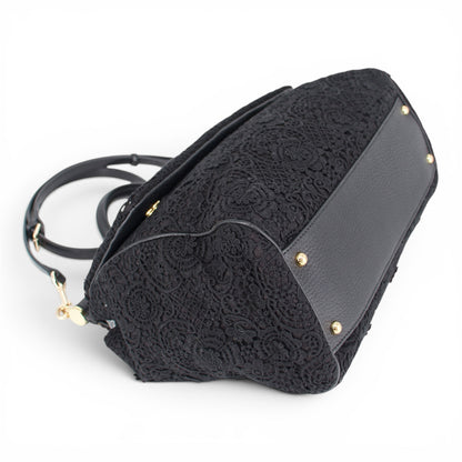 Dolce & Gabbana Large Sicily Spitze schwarz
