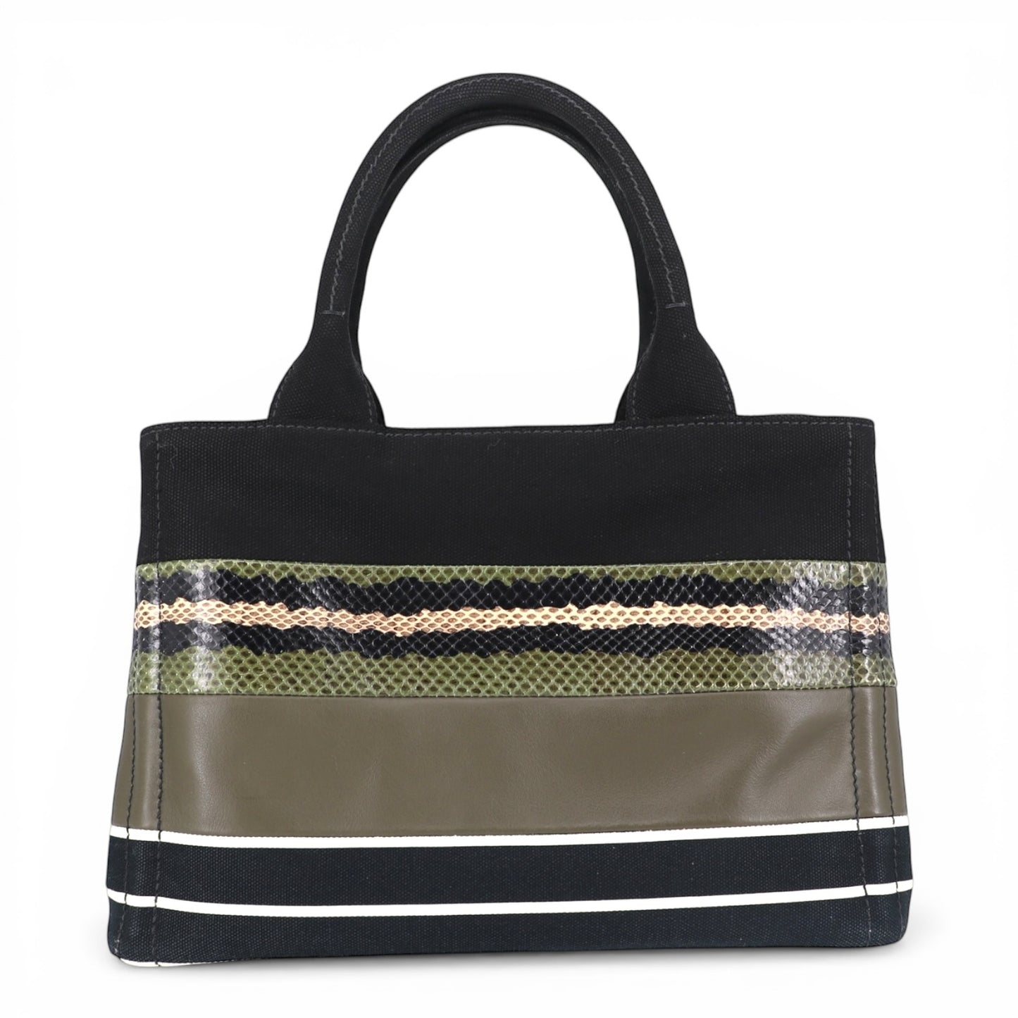 Prada Canapa schwarz/grün