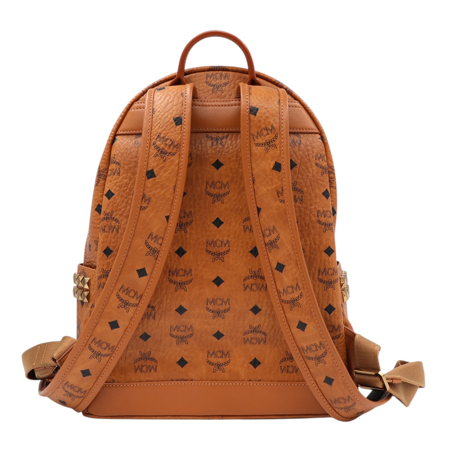MCM Stark Medium Rucksack cognac