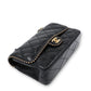 Chanel Timeless medium schwarz contrast piping