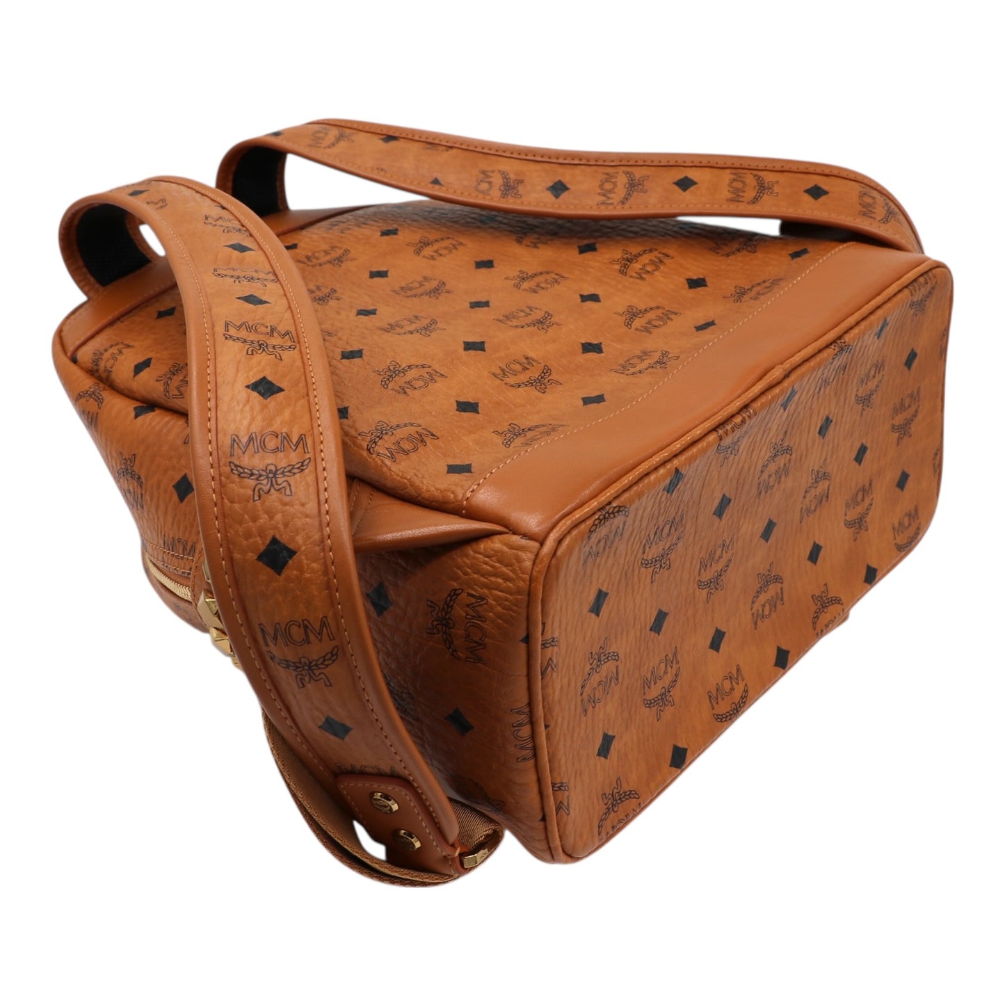 MCM Stark Medium Rucksack cognac