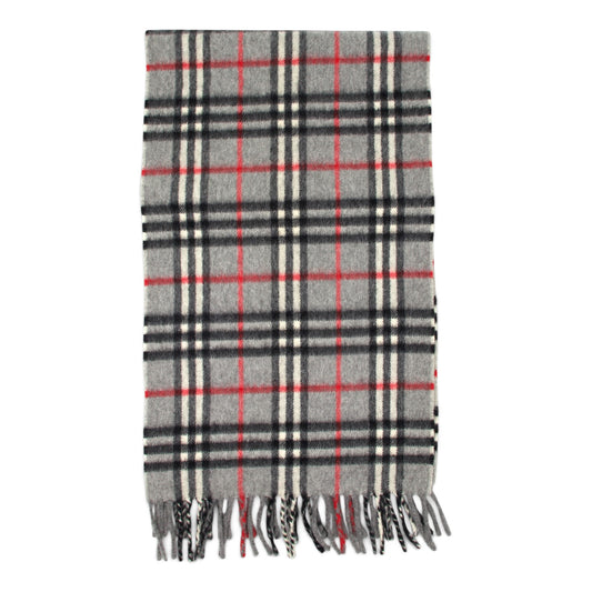Burberry Schal Kaschmir grau kariert
