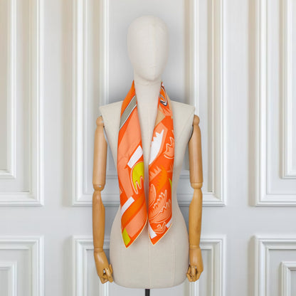 Hermès Carré " Sea, surf & fun" orange