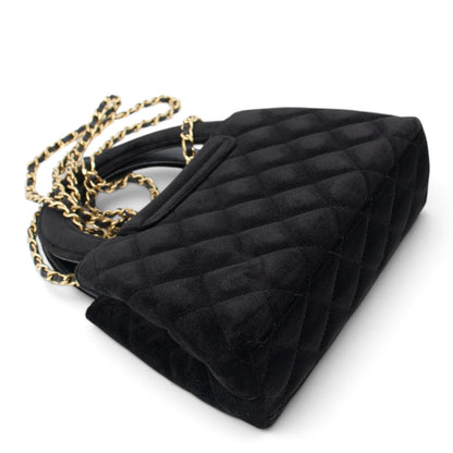 Chanel Nano Kelly Samt schwarz