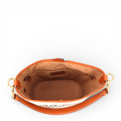 Coach Dakota Beuteltasche weiss/braun