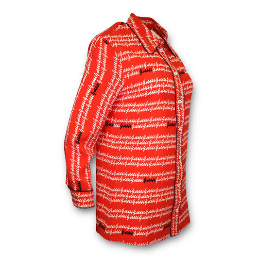 Gucci Seidenbluse rot Gr. 40