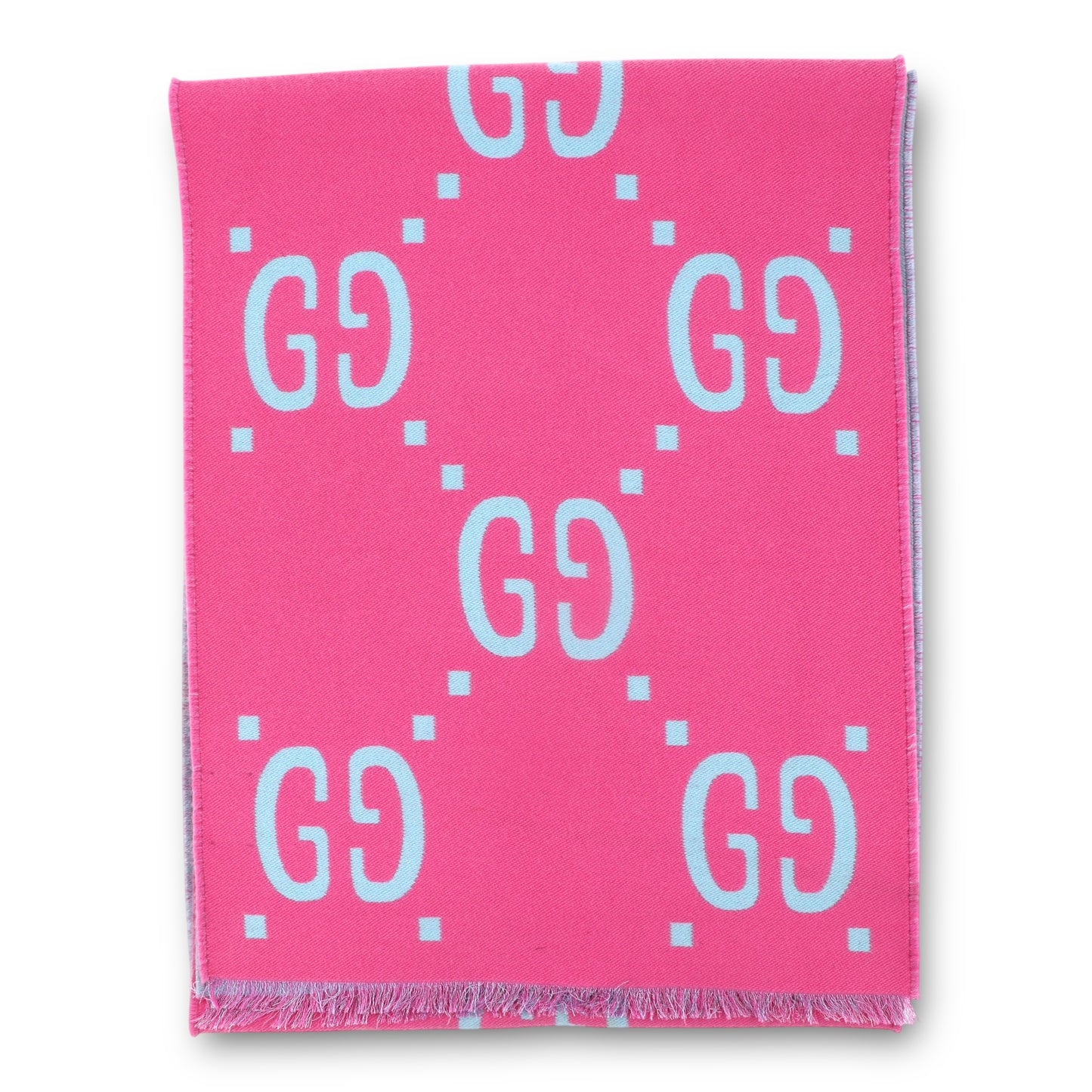Gucci Schal reversible rosa/blau