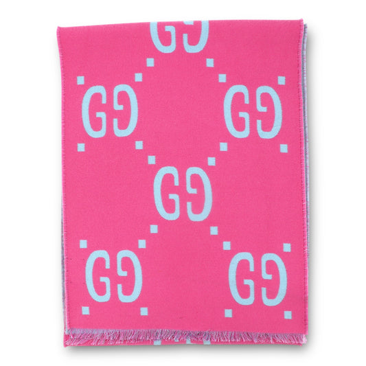 Gucci Schal reversible rosa/blau