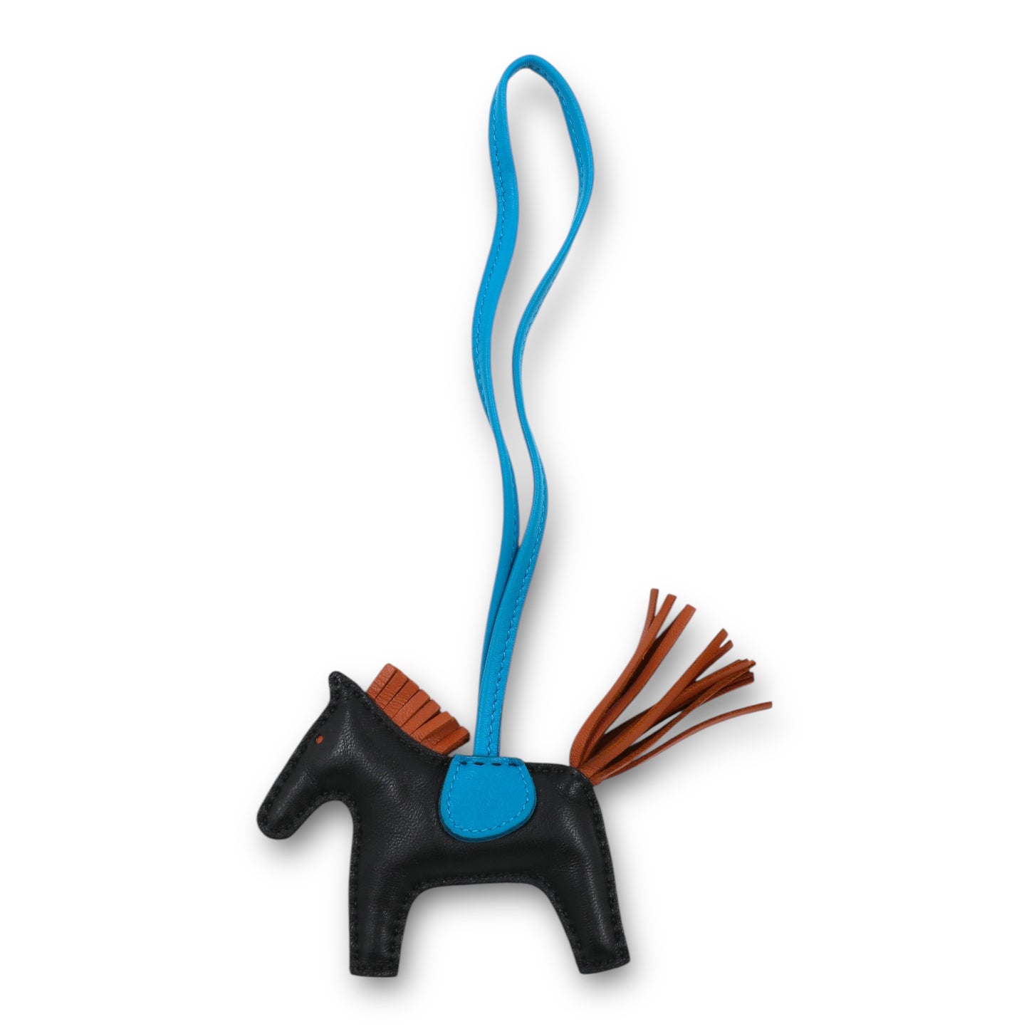 Hermès Rodéo PM schwarz/blau/braun