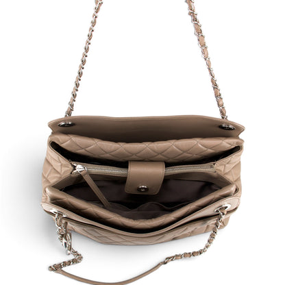 Chanel Shopper CC Matelassé taupe