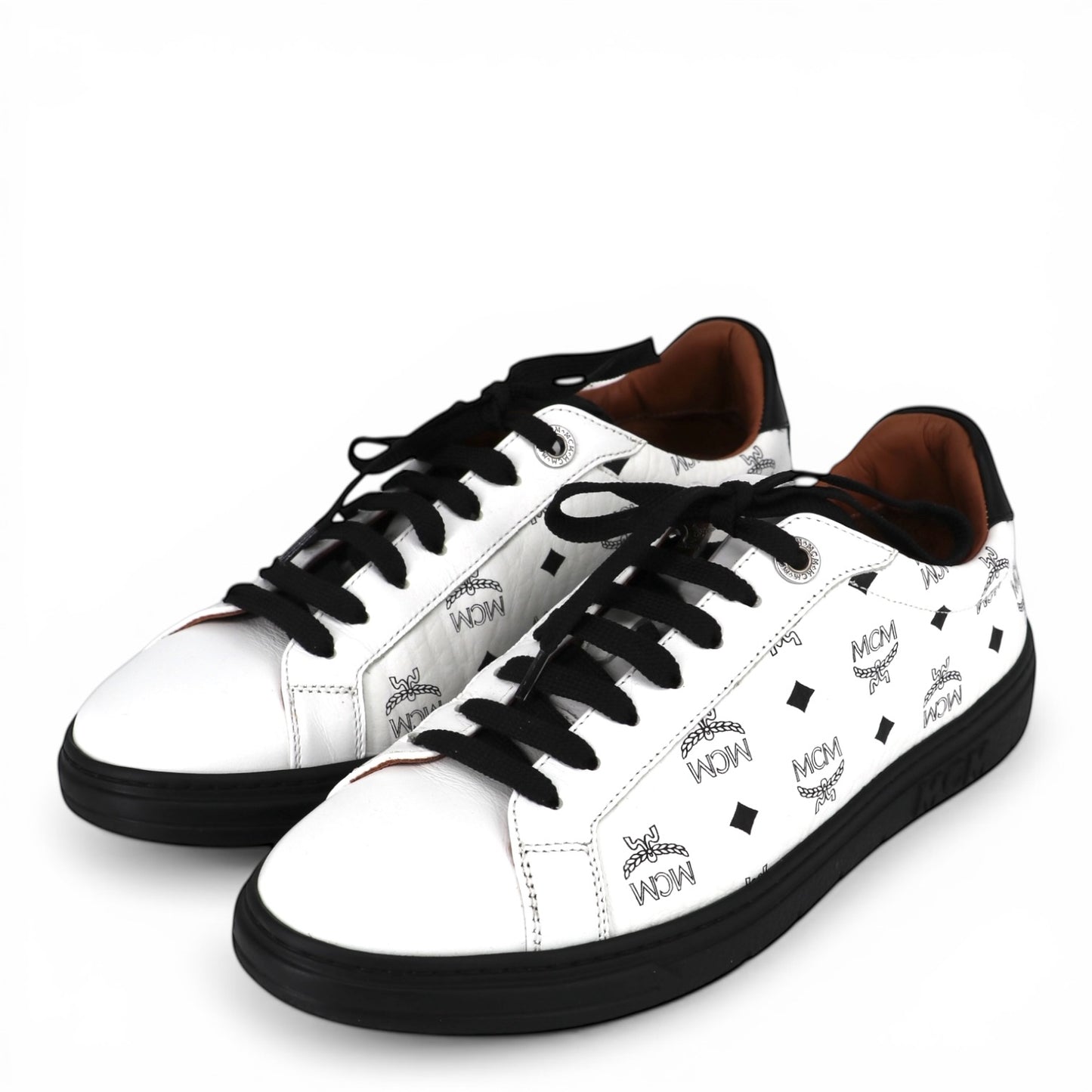 MCM Sneaker Visetos weiss Gr. 37