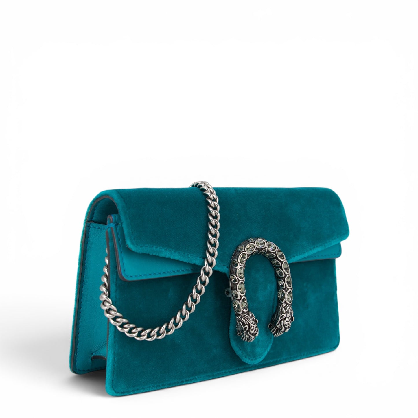 Gucci Dionysus super-mini Samt Türkis