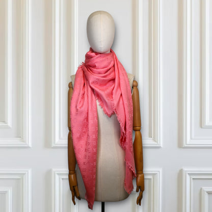 Louis Vuitton Monogram Schal rosa