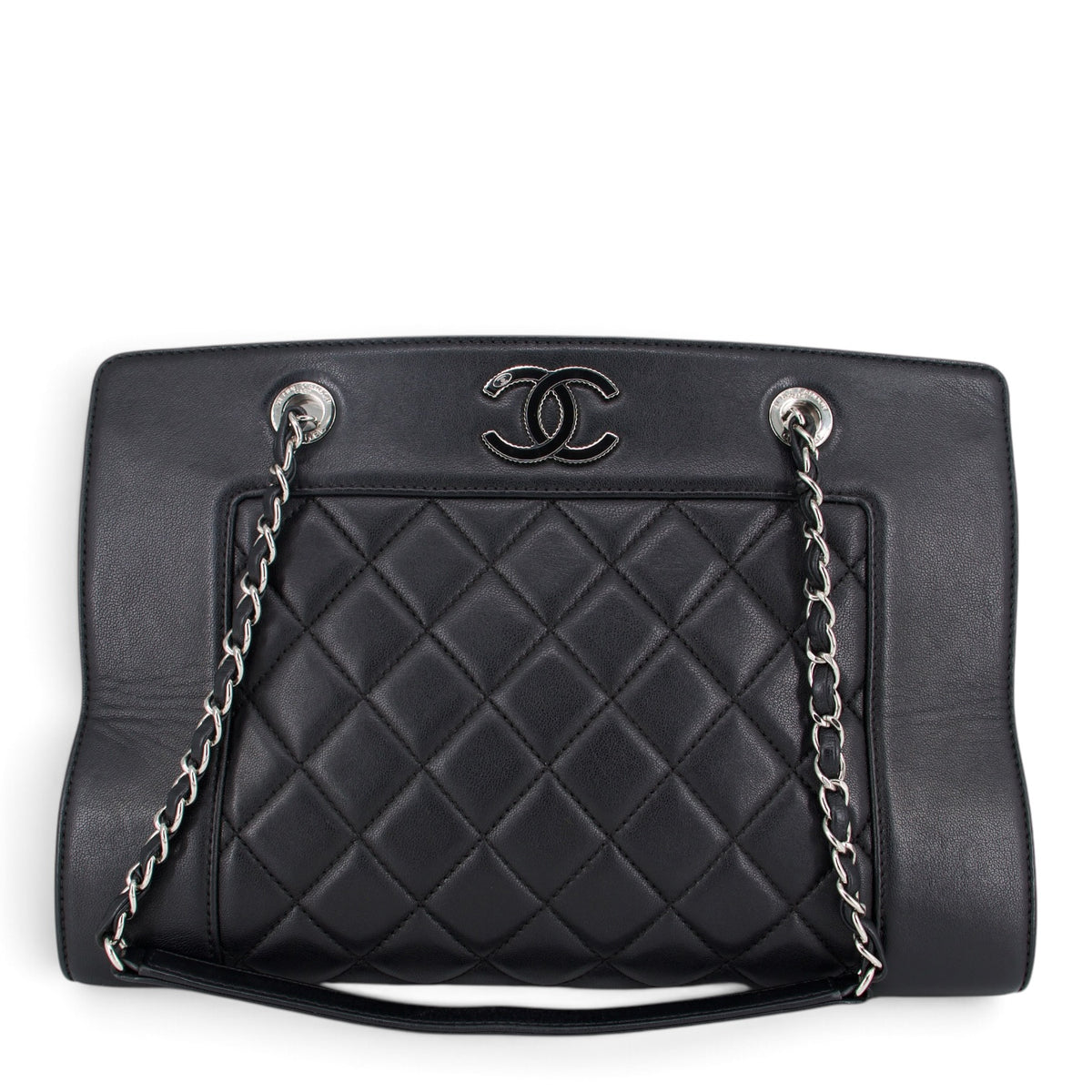 Chanel Large Mademoiselle Shopper matelassé schwarz