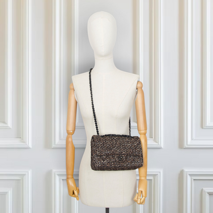Chanel Timeless Medium double flap tweed