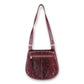 Gianni Versace Schultertasche Python bordeaux
