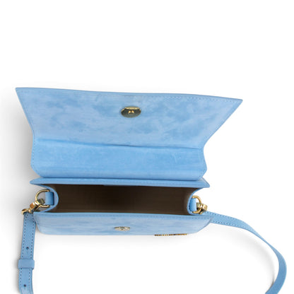 Jacquemus Le grand Chiquito Wildleder hellblau